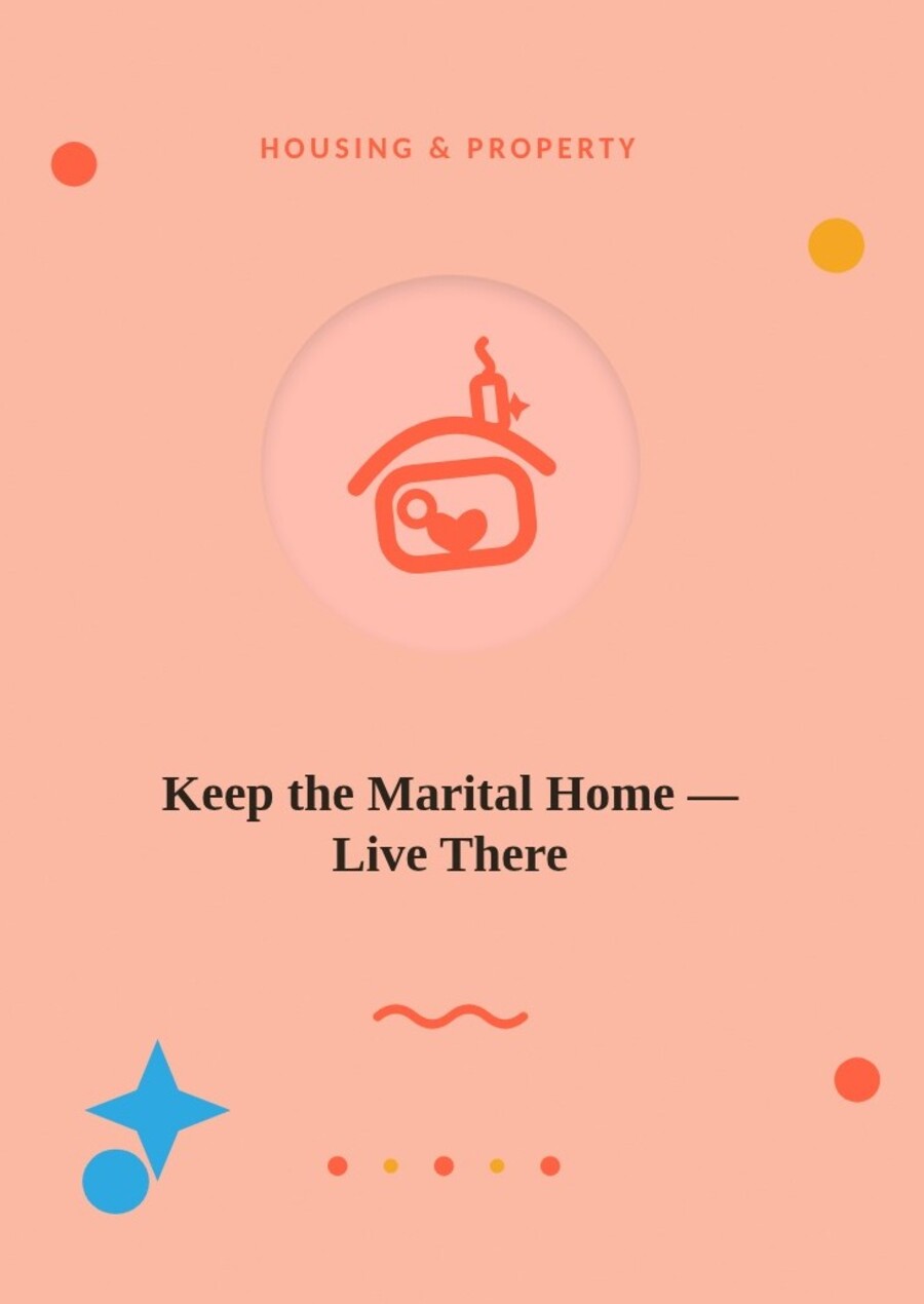 Family Resolution marital home card
